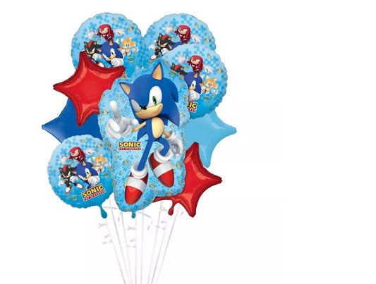 Deluxe Sonic the Hedgehog 2 Foil Balloon Bouquet, 9pc