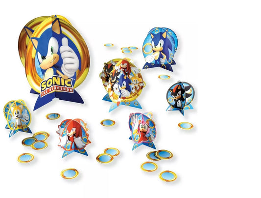 Sonic the Hedgehog Cardstock Table Decorating Kit, 27pc