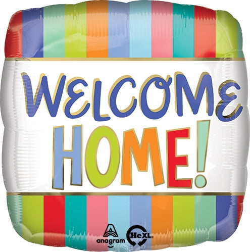 Welcome Home Stripes Balloon, 18 inch