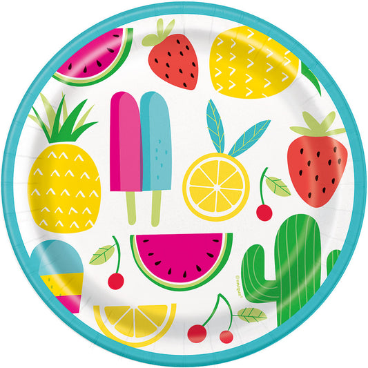Sweet & Succulent Round 9" Dinner Plates  8ct