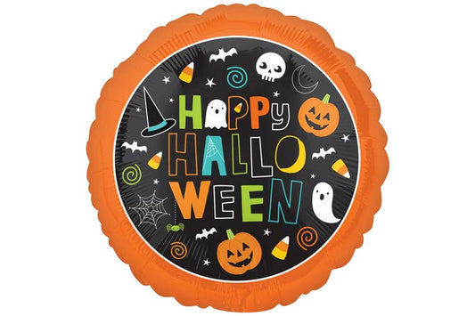 Halloween 18inch Circle Foil Balloon