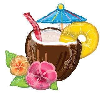 Hawaiian Coconut Drink Balloon 30"