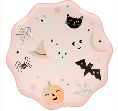 Pastel Halloween Dinner Plates, Meri Meri (8 Count)