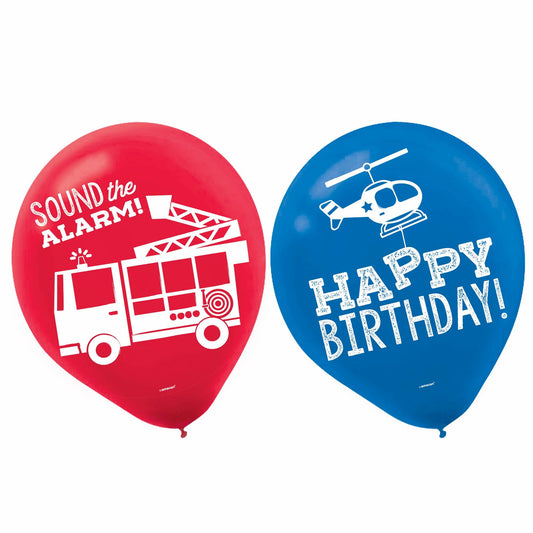First Responders Latex Balloons