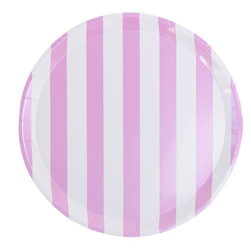 Candy Striped Struck on You Dinner Plates