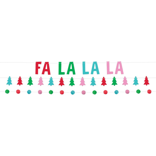 Merry and Bright Banners w/ Pom Poms *