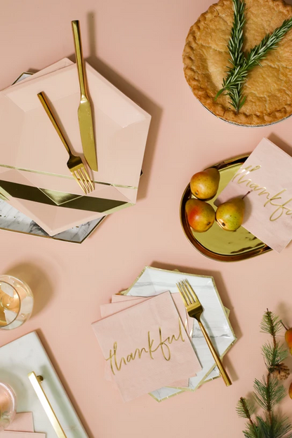 Blush Thankful Cocktail Napkins