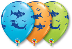 Fun Sharks Latex Balloons12''