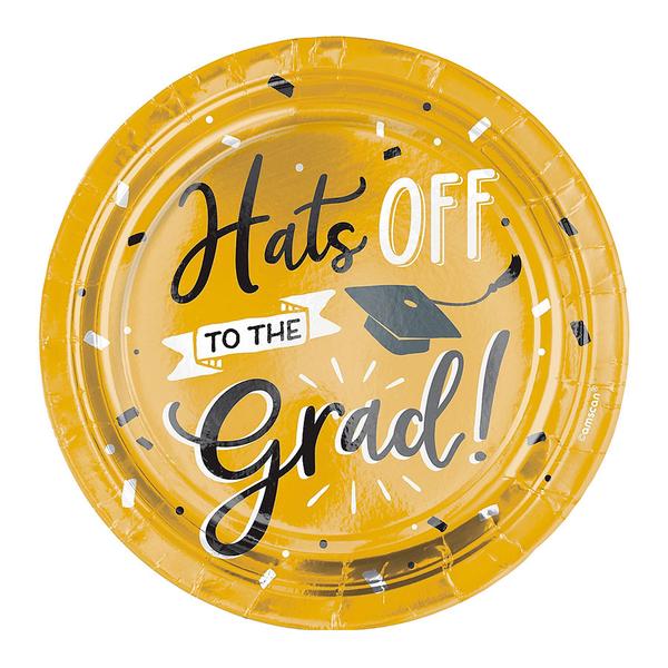 Hats Off To The Grad  Dessert Plate