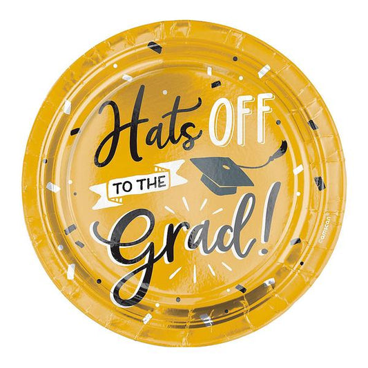 Hats Off To The Grad  Dessert Plate