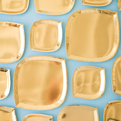 Gold Posh Dessert Plates