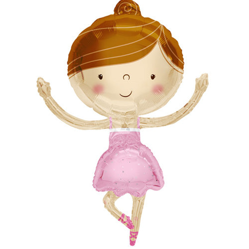 BALLERINA Dance SHAPE FOIL 36'' BALLOON