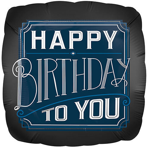 Happy Birthday Man Big Foil 18' Balloon