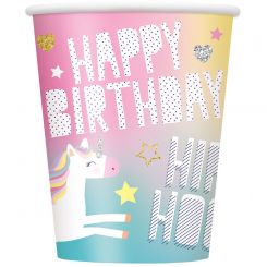 Unicorn 9oz Cups (8 Pack)