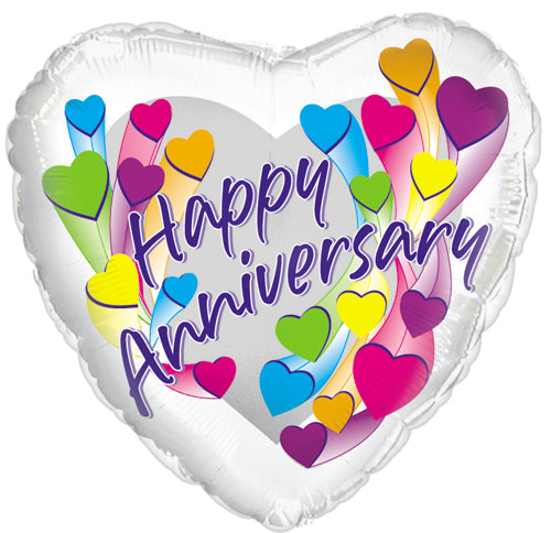 Happy Anniversary Multi Colors Balloon