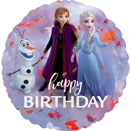 Frozen 2 Happy Birthday, 18inch Mylar