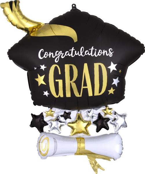 25" CAP AND DIPLOMA GRADUATION BALLOON*