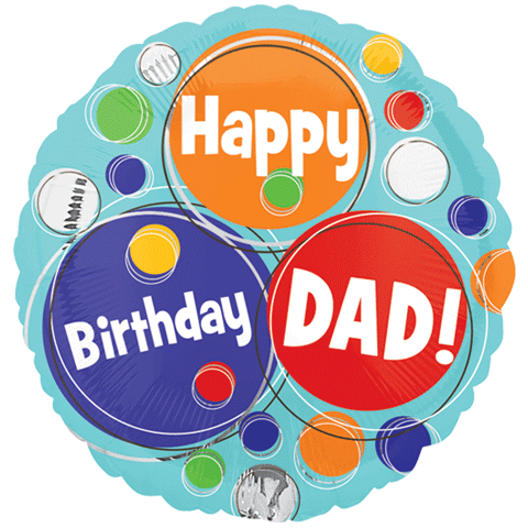 Happy Birthday Dad!, 18"  Balloon*