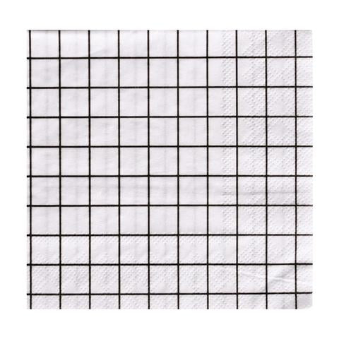 Oh Happy Day black and white Napkins