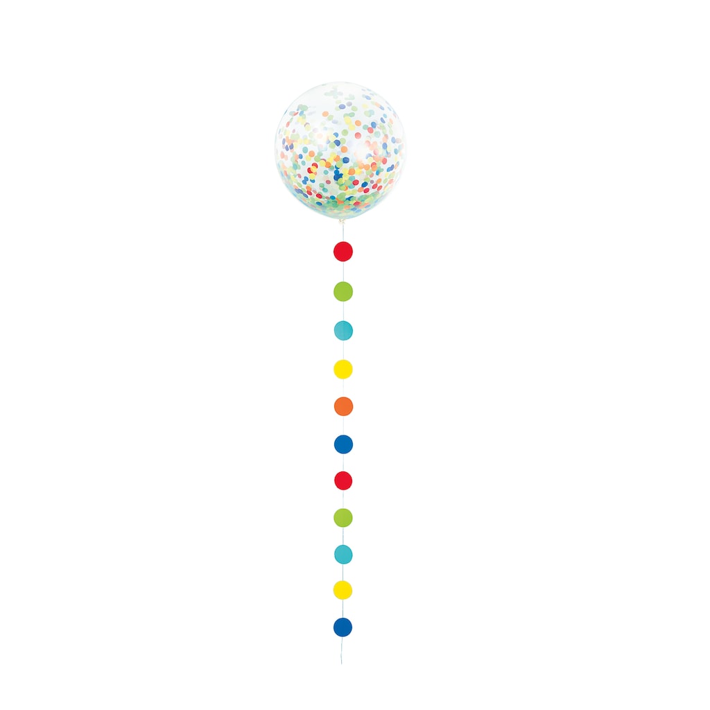 Confetti 24'' Balloon With Colorful Tail Unicorn