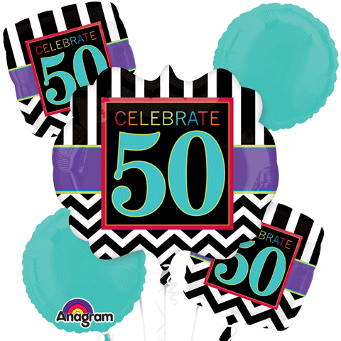 Celebrate 50 Balloon Bouquet