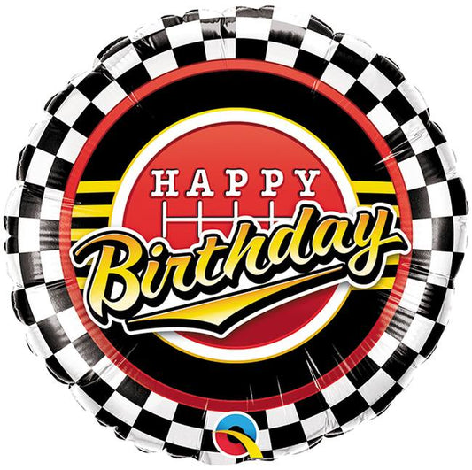 Checkered Balloon Foil Mylar Balloon, 18"