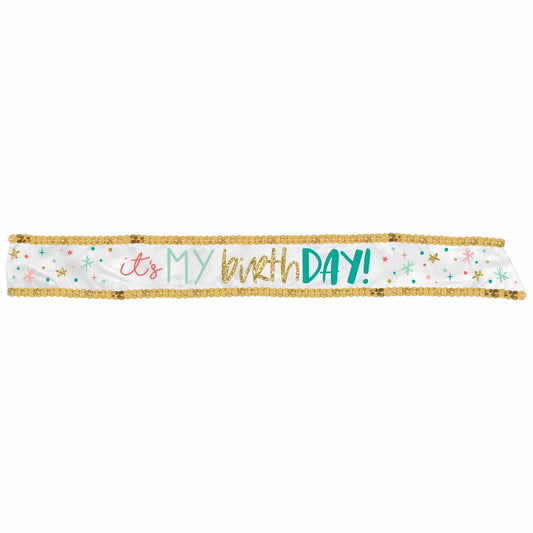 Happy Cake Day Fabric Sash