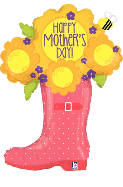Coral Rain Boot Mom's Day 37” Balloon*