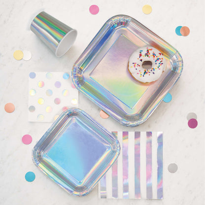 Foil Polka Dot Beverage Napkins