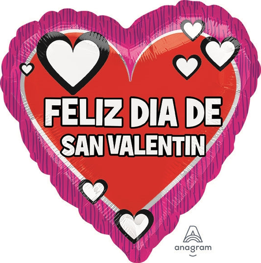 Feliz Dia De San Valentin 18'' Balloon