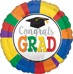 Colorful Congrats Grad Balloon*