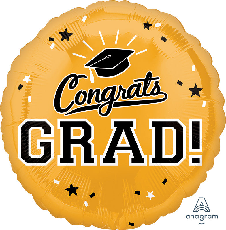 Congrats Grad Party 18'' Balloon (Various Colors)