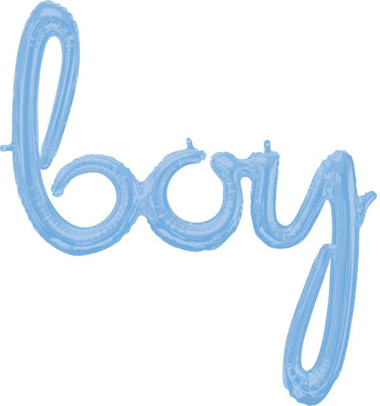 Air-Filled Script Boy Pale Blue