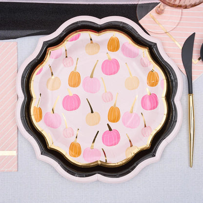 Pumpkin Foil Salad Plate, Sweet 'n Spooky Collection