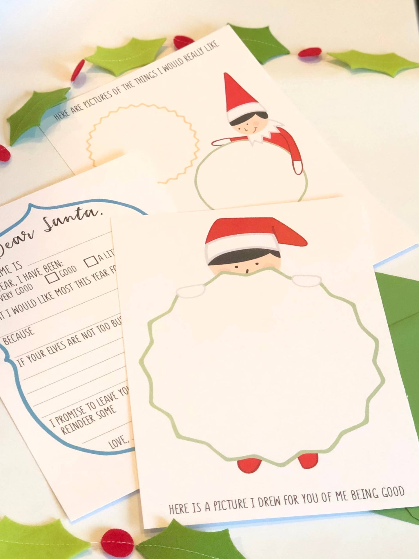 Elf on The Dear Santa Letter Set