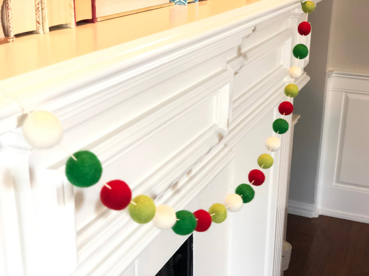 Joyful Wool Felt Ball Garland