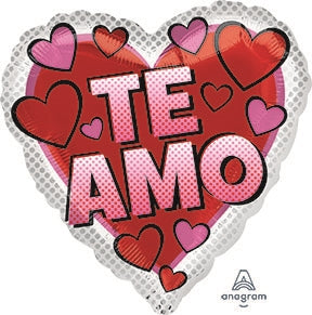 Te Amo Valentine Balloon 18''