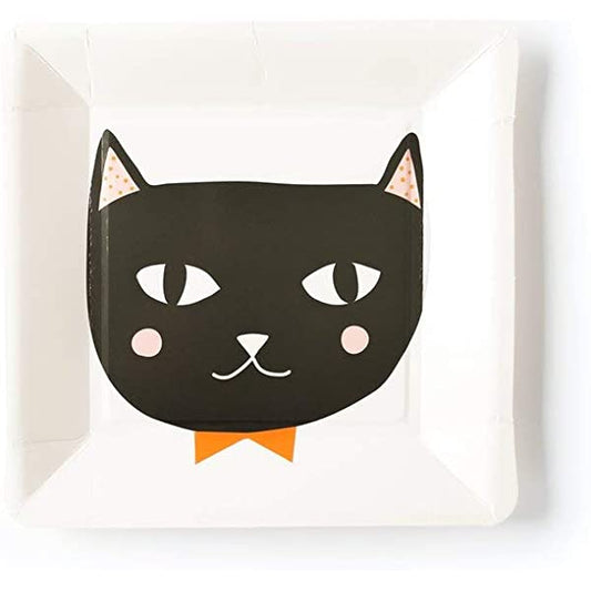 HALLOWEEN CAT 9" PLATES*