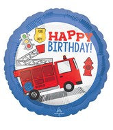 Fire Truck Birthday Balloon