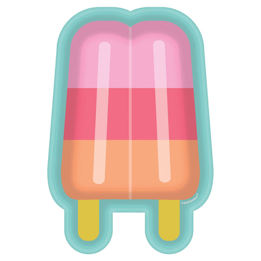 Just Chillin' Popsicle Shaped Plates, 7"