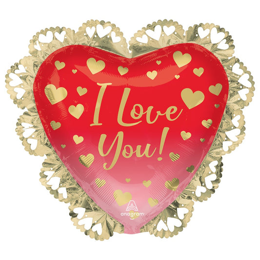 Valentine's balloon | 23" i love you ombre