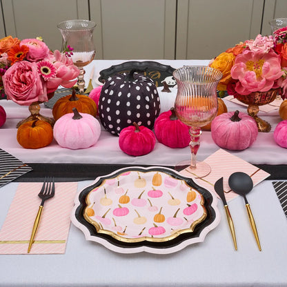 Pumpkin Foil Salad Plate, Sweet 'n Spooky Collection