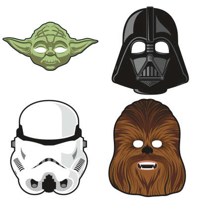 Star Wars Classic Party Masks 8ct