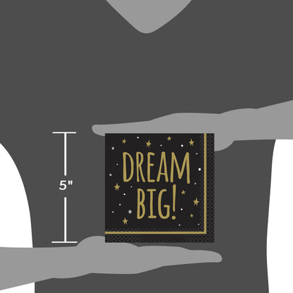 You Did It! Graduation Paper Beverage Napkins, 5 in, 16ct