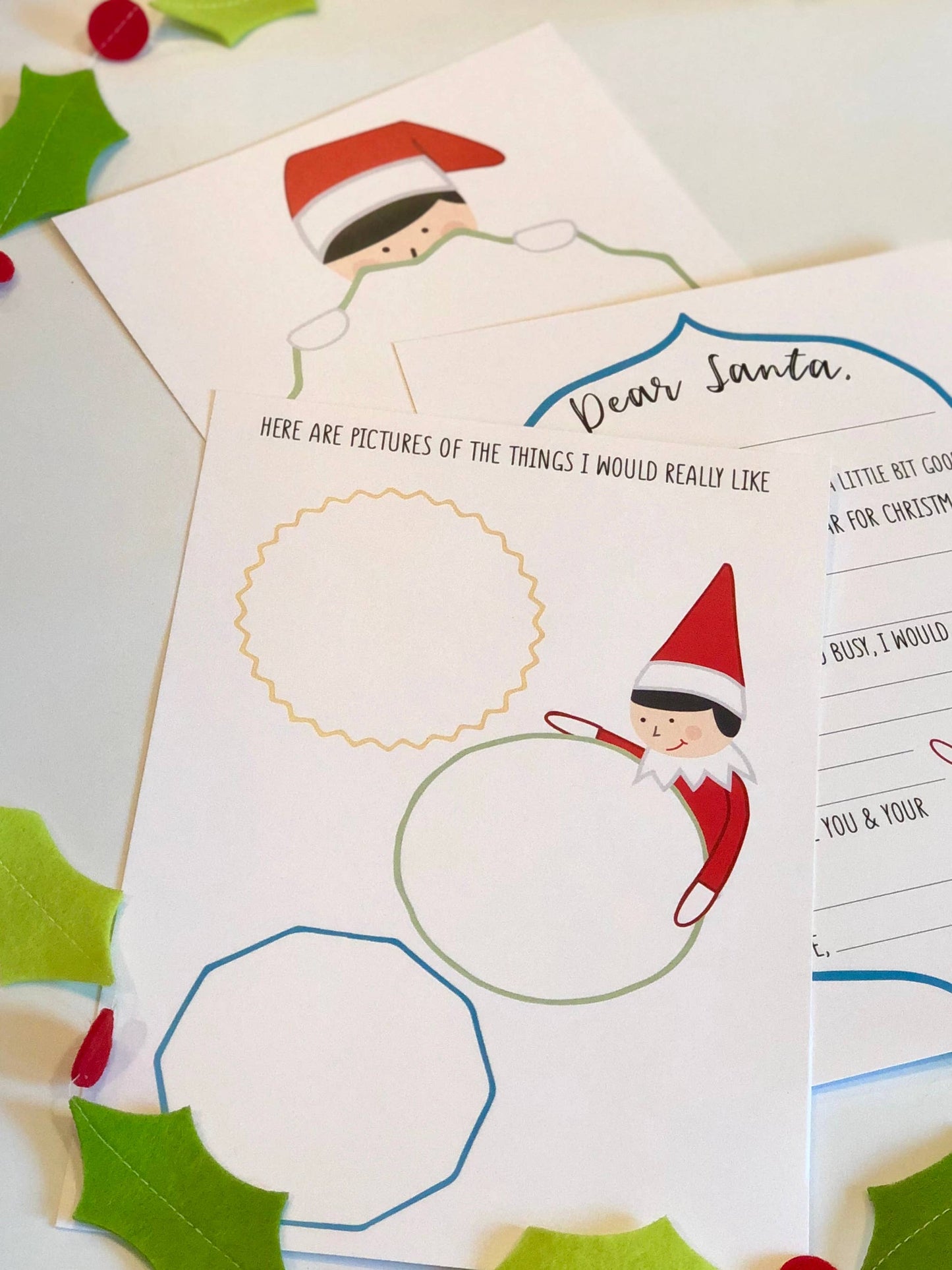 Elf on The Dear Santa Letter Set