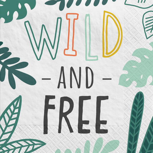 Get Wild Birtday Beverage Napkins