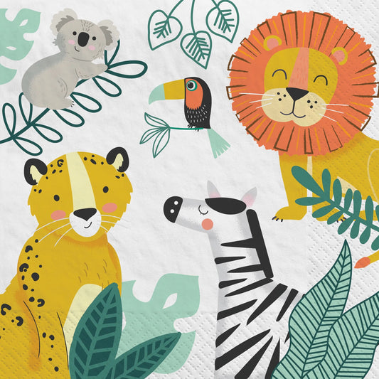 Get Wild Birthday Luncheon Napkins