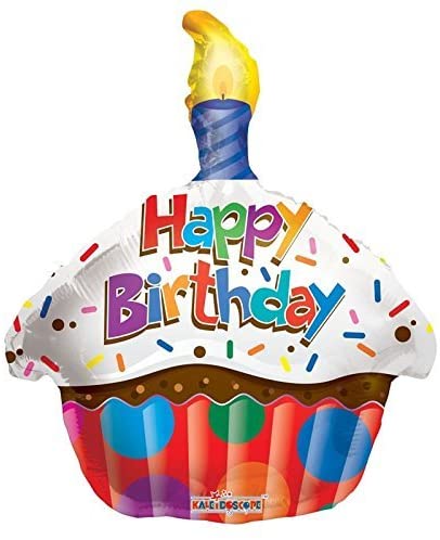 Birthday Cupcake 18'' Balloon