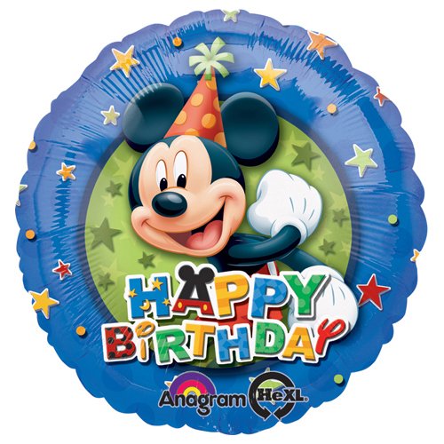 Mickey Birthday Foil Balloon