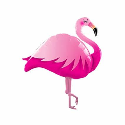 Foil Pink Flamingo Balloon, 35in